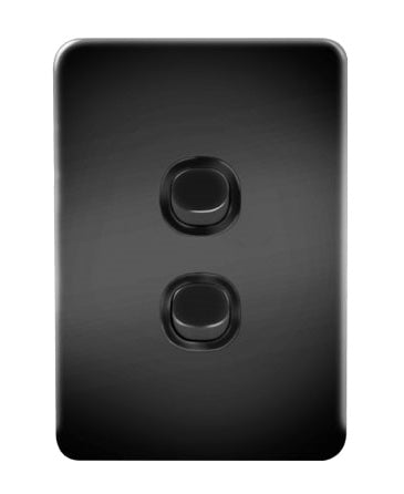Metro Switch Double 16A Black