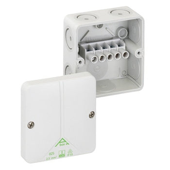 ABox-I Junction Box Polycarb 80x80x52mm with Terminals