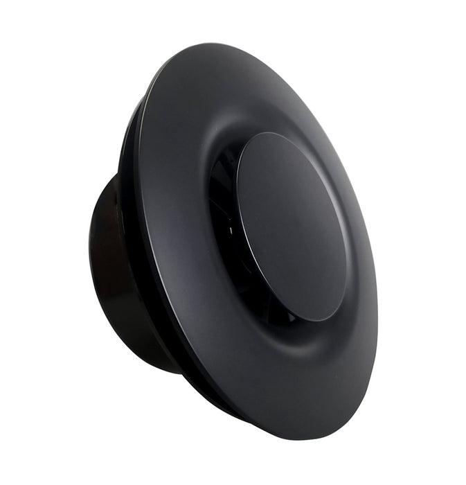 Wall Fan 150mm Round Black