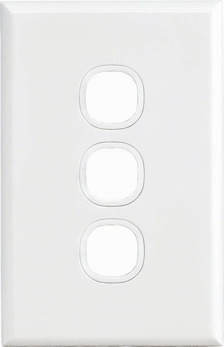 Home Logix Plate Only 3Gang White