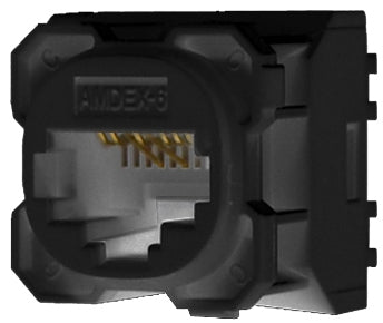 Logix S88 Data Mechanism Cat6 RJ45 Black