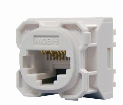 Logix S88 Data Mechanism Cat6 RJ45 White