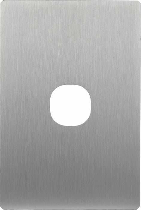 Fusion Fascia Only Switch Single Silver Metal