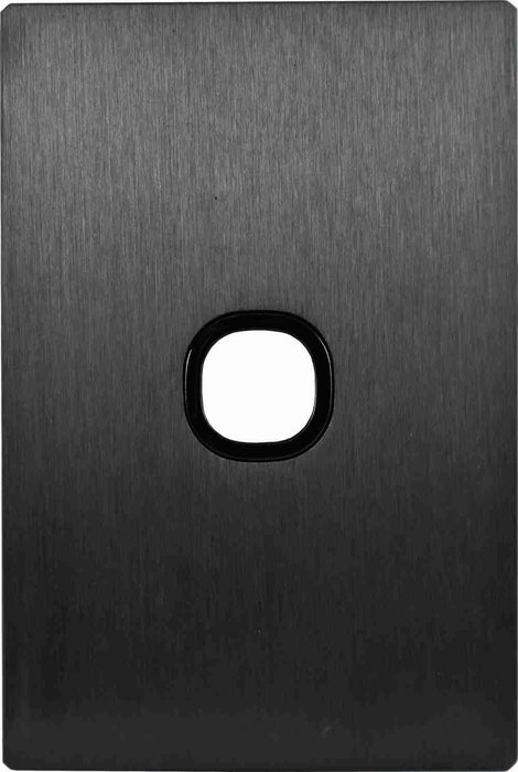 Fusion Plate Only Single Black Metal