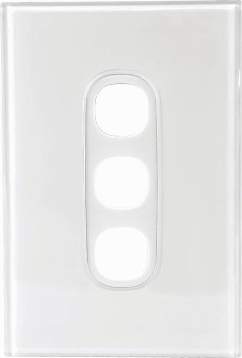 Fusion Plate Only 3Gang White