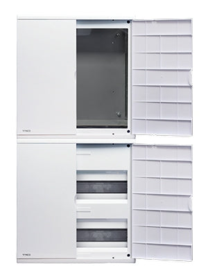 V40 Distribution & Meter Board 40Way Flush Plastic