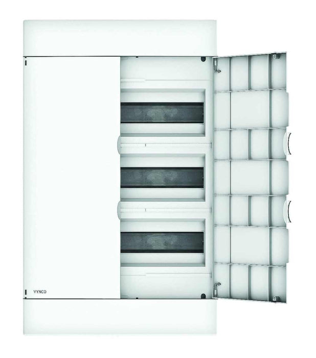 V60 Distribution Board 60Way Flush Plastic