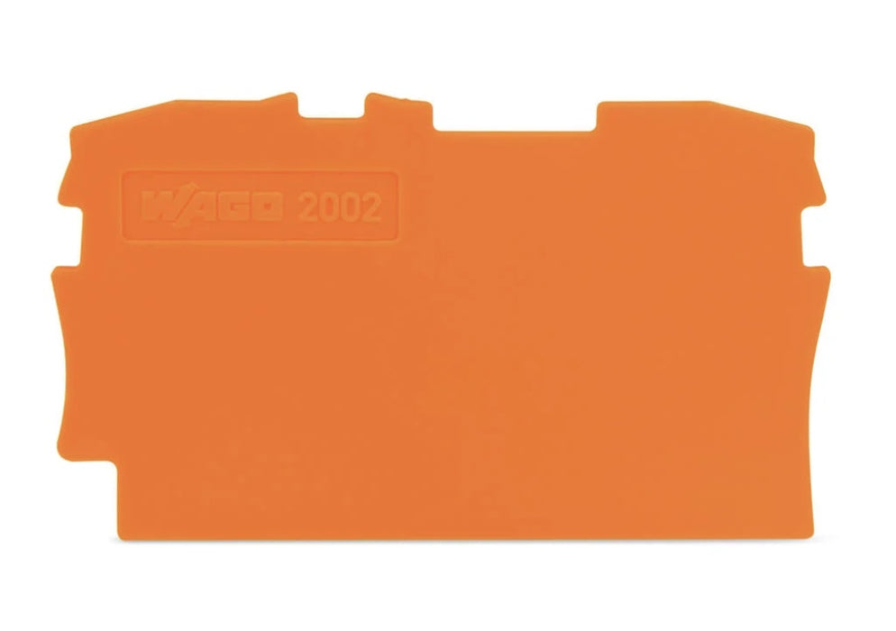 TOPJOB End Plate 2.5mm 2 Conductor Orange