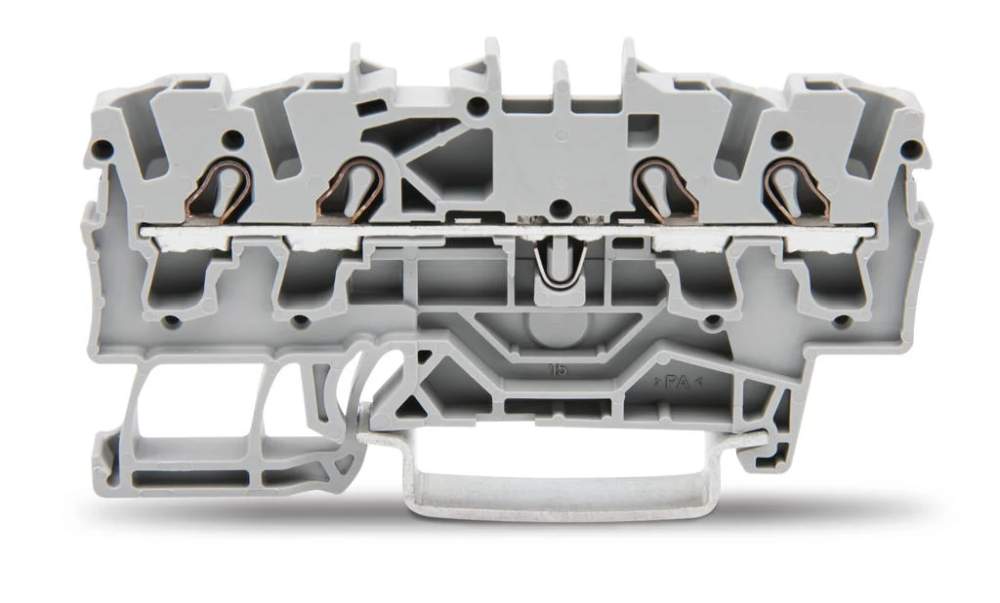 TOPJOB Terminal Cage Clamp 2.5mm 4 Conductor Grey