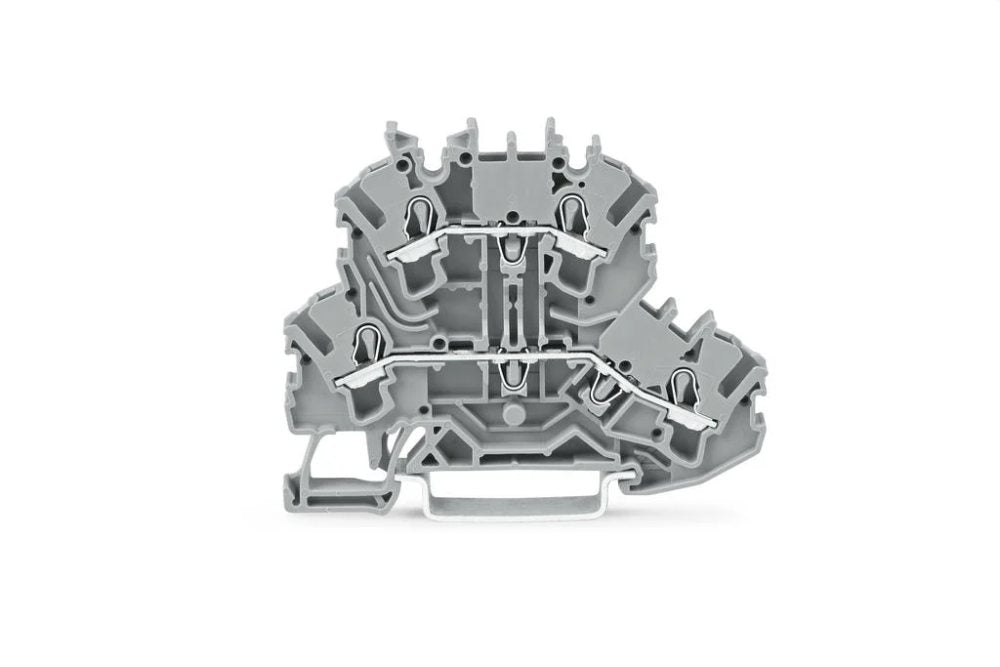 TOPJOB Terminal Cage Clamp 2.5mm Dbl Deck 2 x 2 Conductor Gr