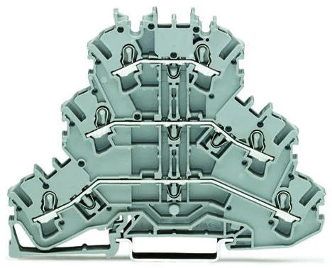 TOPJOB Term Cage Clamp 2.5mm Triple Deck 3 x 2 Conductor Gr