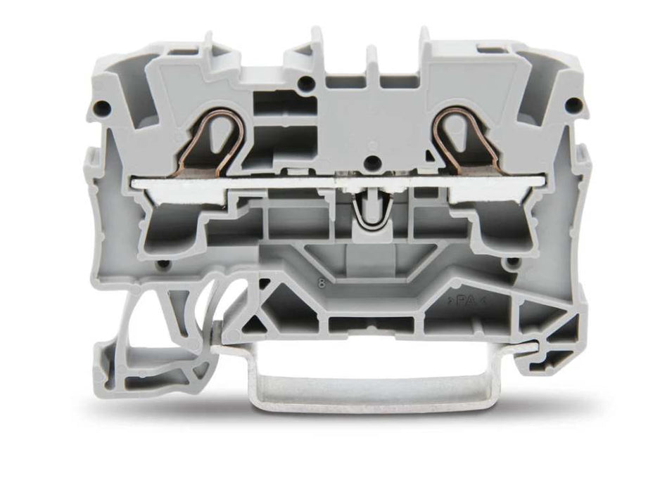 TOPJOB Terminal Cage Clamp 4mm 2 Conductor Grey