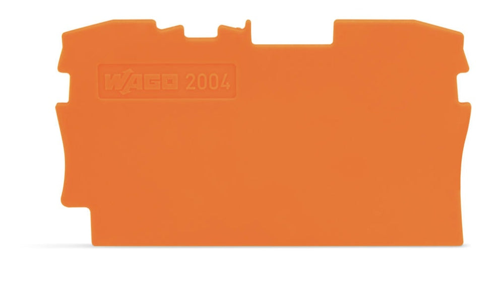 TOPJOB End Plate 4mm 2 Conductor Orange