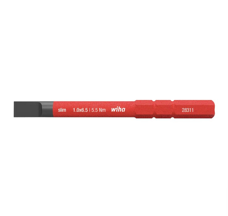 Screwdriver Bit Slotted SlimBit 6.5 x 75mm