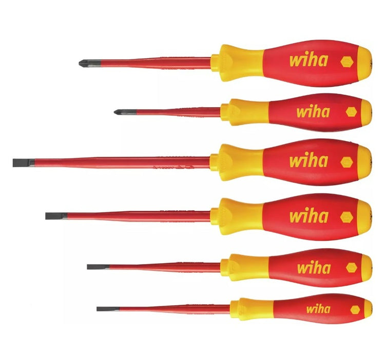 Screwdriver Set 6pc Slot/Pozi SoftFinish SlimFix