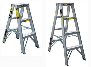 Tradelite Double Sided Ladder 4 Step 1.2m 150kg