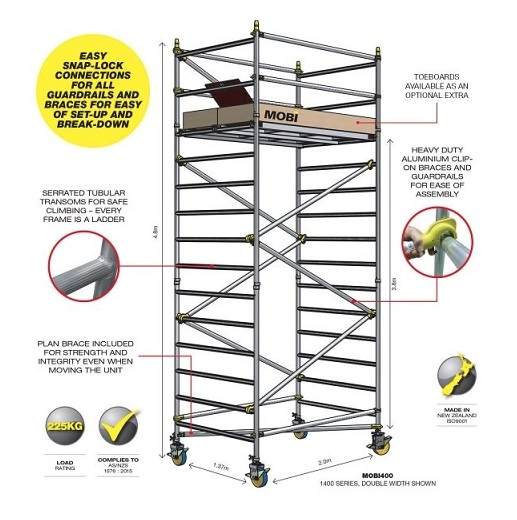 MOBI Tower 3.85m Platform- 1400 Series