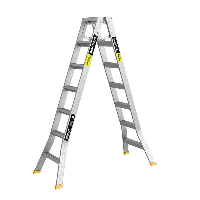 Warthog Double Sided Ladder 7 Step 2.6m 180kg