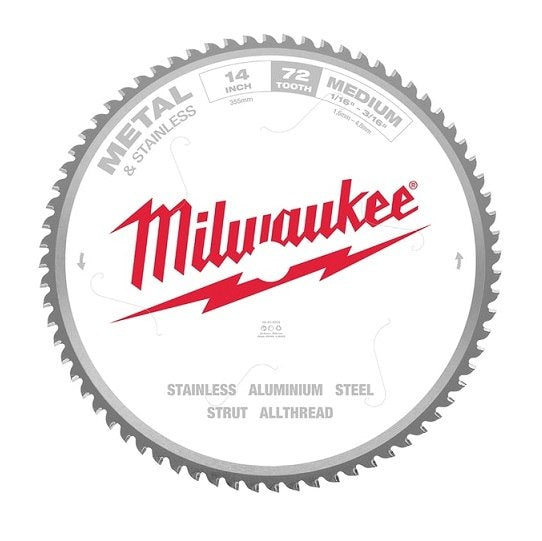 Circular Saw Blade CSB 72T 355mm Medium Metal & Stainless