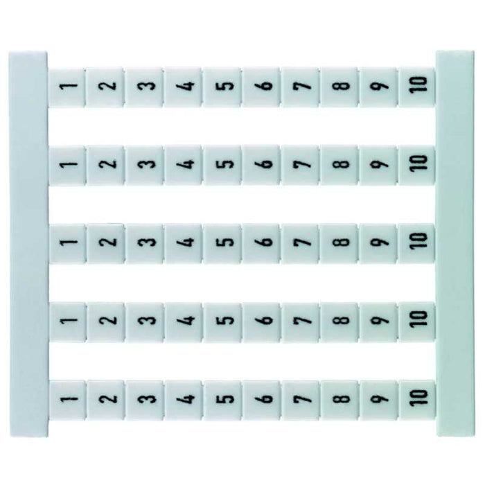 DEKAFIX DEK5 Term Markers Vertical 1 - 10 (Card50)