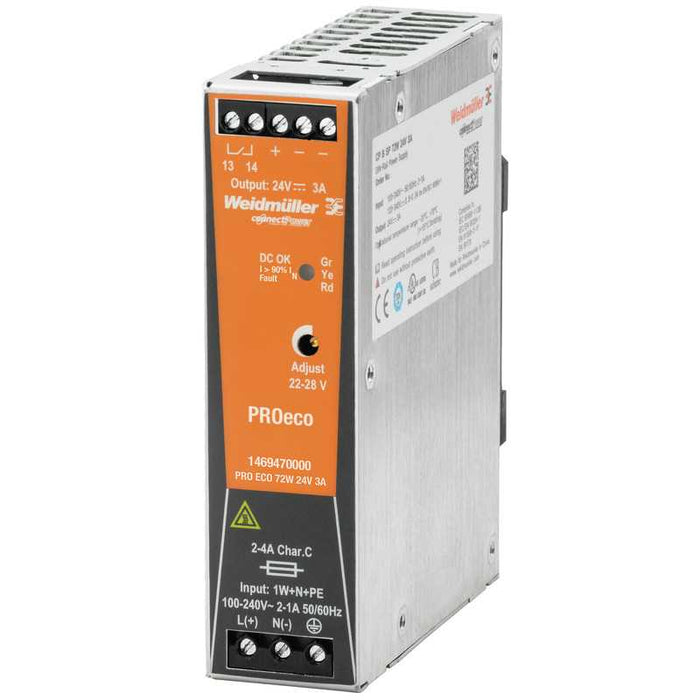 PRO Eco Power Supply 3A 24V 72W Switch Mode