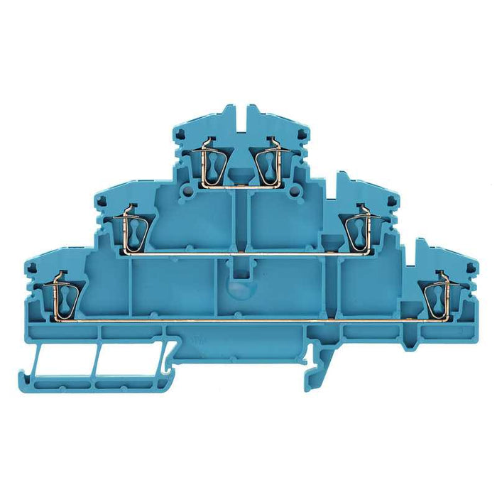ZDLD2.5/2N Clamp Terminal 2.5mm 3 Tier Blue