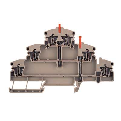 ZDLD2.5-2VN Clamp Terminal 2.5mm 3 Tier Commoned