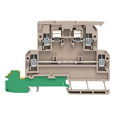 KDKS1/PE Screw Fuse Terminal 4mm 2 Tier & Earth