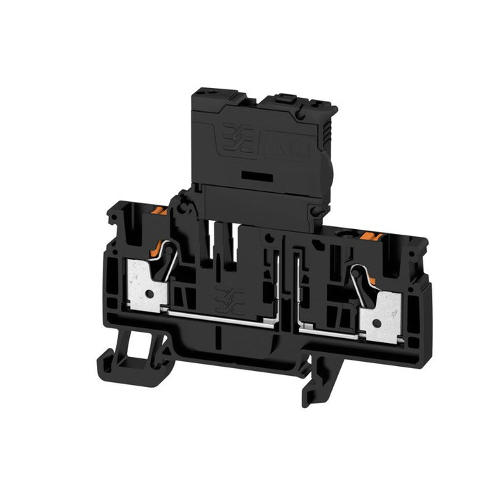 AFS4 2C Fuse Terminal LED 4mm 100-250V Black