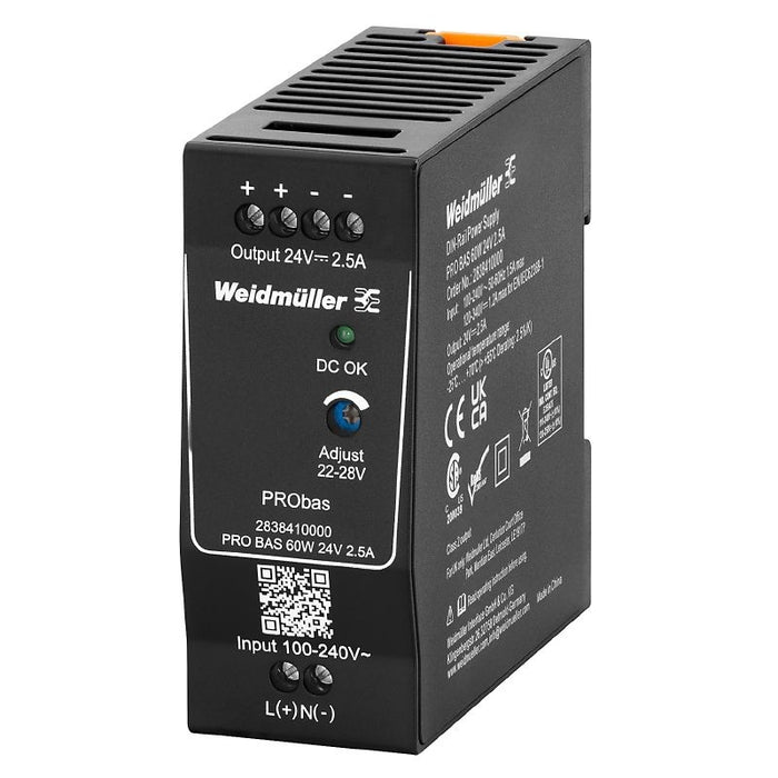 Pro Bas Power Supply 2.5A 24VDC 60W Switch Mode