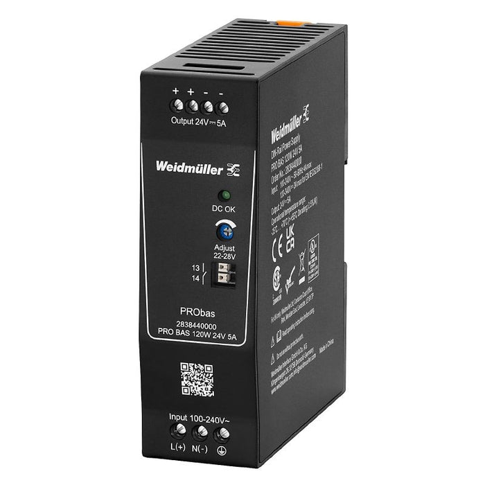 Pro Bas Power Supply 5A 24VDC 120W Switch Mode