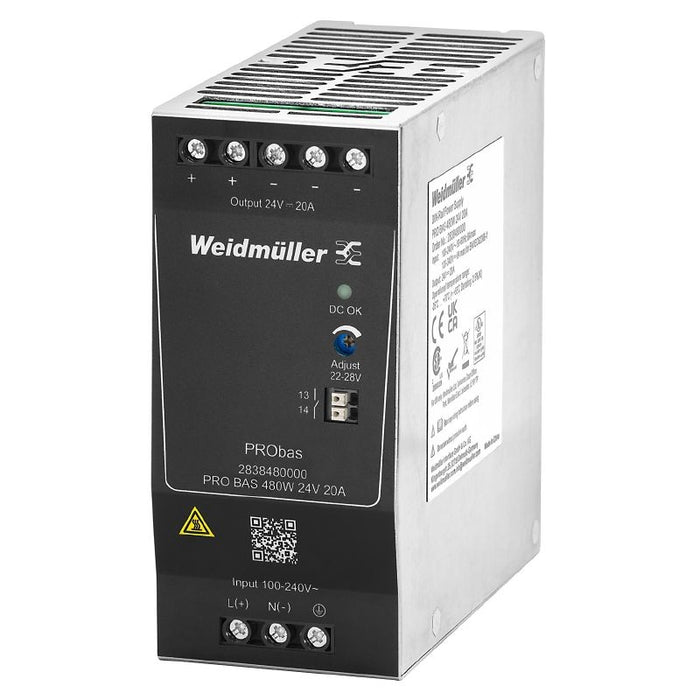 Pro Bas Power Supply 20A 24VDC 480W Switch Mode