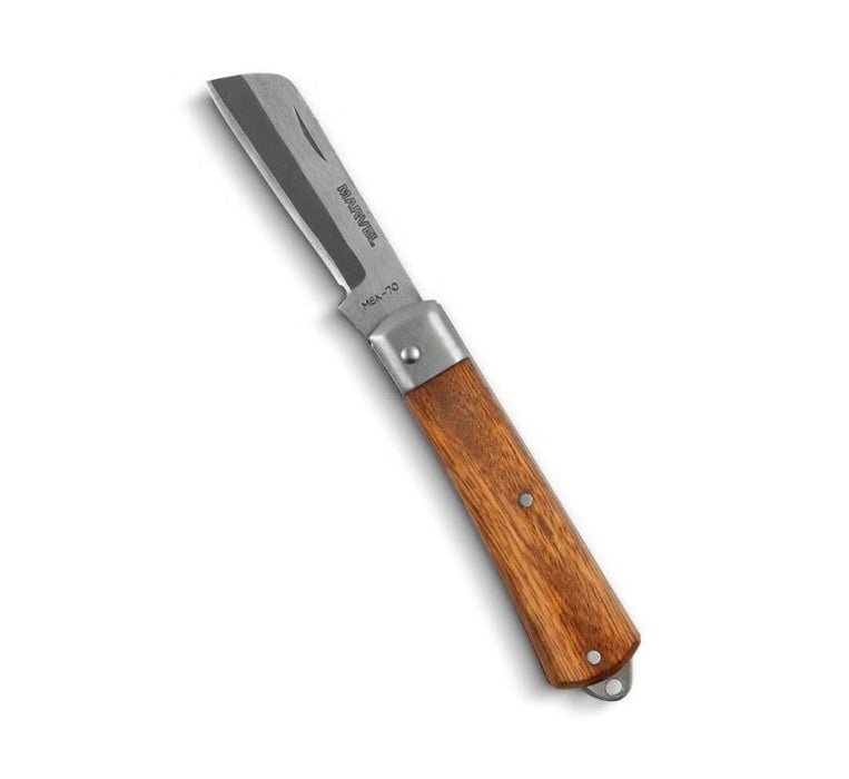 Knife Electricians 70mm Folding Wooden Handle