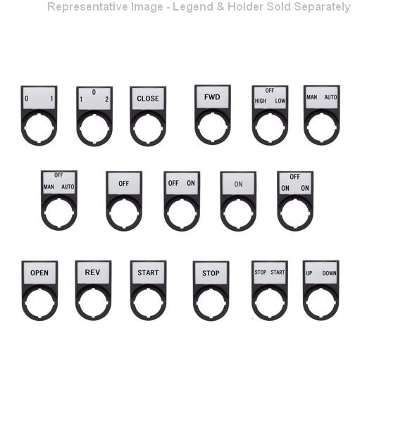 Legend Plate Blk/Wh ENABLE JOCKEY PUMP 0-I PP30 Plate Holder