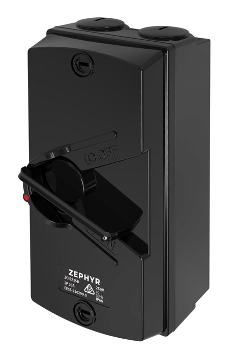 Isolator Switch 35A 2P 250V Black