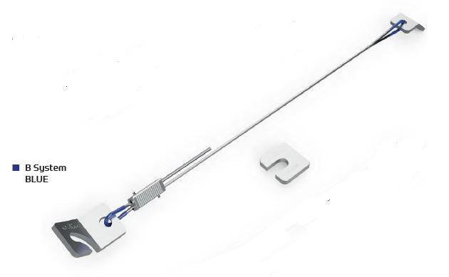 IEEE Seismic Restraint Kit 2x Bracket & Clips 45Deg 5m Blue