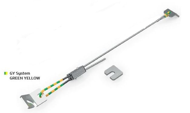 IEEE Seismic Restraint Kit 2x Bracket & Clip 45Deg 3m Grn/Yw