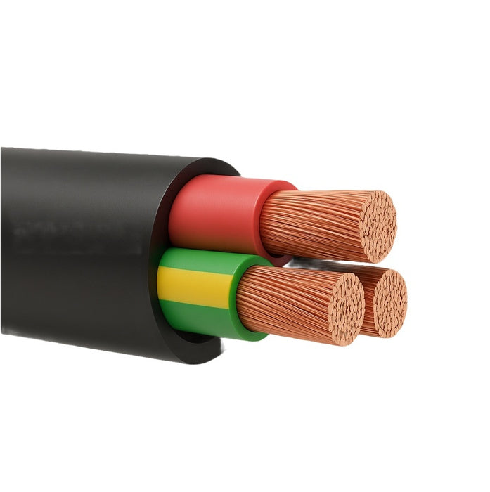 Cable 4mm 2c+E Hyperflex Rubber LSHF 110C 0.6/1kV Black