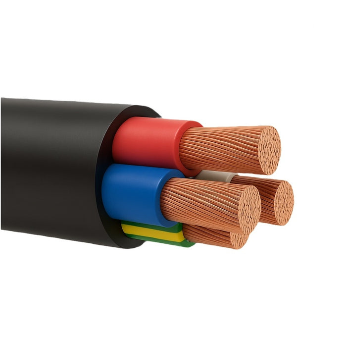 Cable 50mm 4c+E Hyperflex Rubber LSHF 110C 0.6/1kV Black