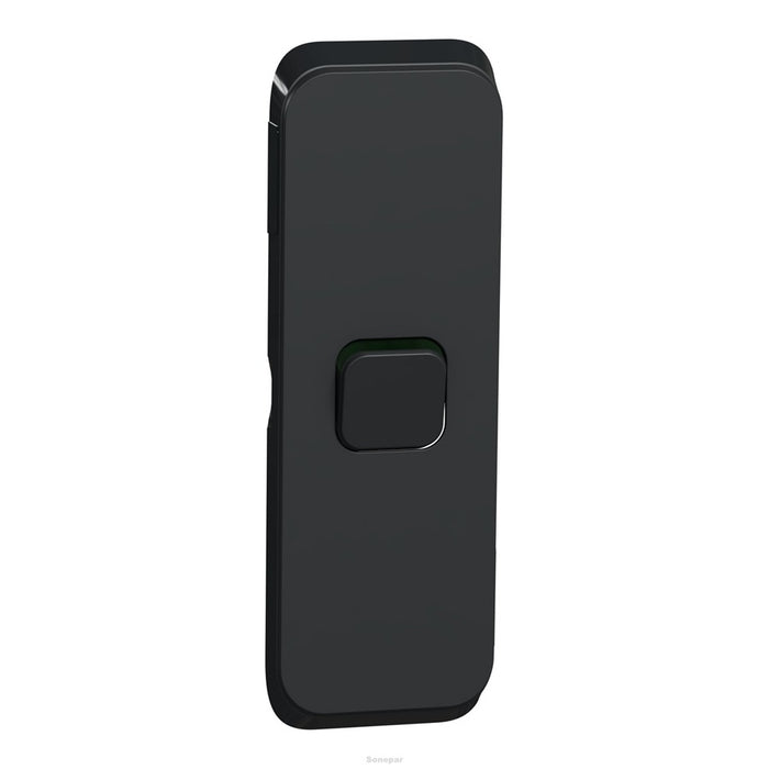 Iconic Cover Plate Skin Single Architrave Black