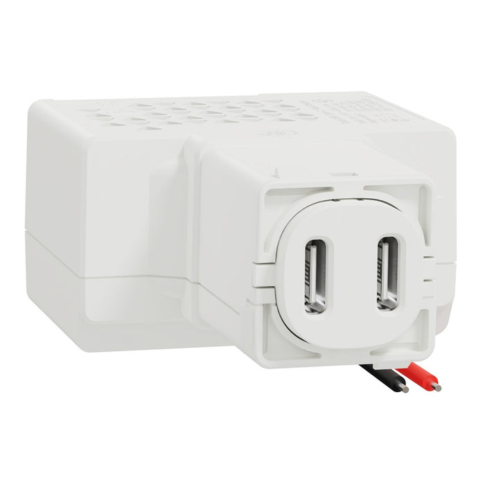 Iconic 30 Series Dual USB-C Charger 45W White