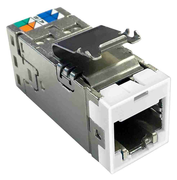Amptwist Jack Cat6A SLX RJ45 Shield Alpine White