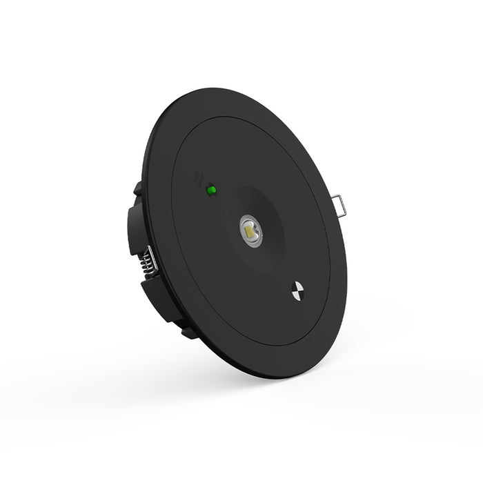 Slimfire Low Profile D50 Emergency Light Black Wireless DALI