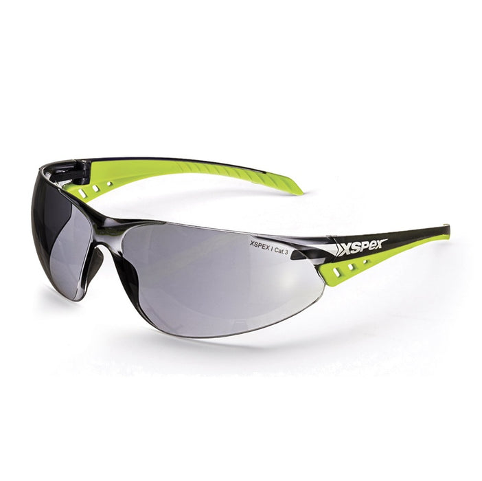 XSpec Safety Glasses Wraparound UV Anti-Fog Smoke