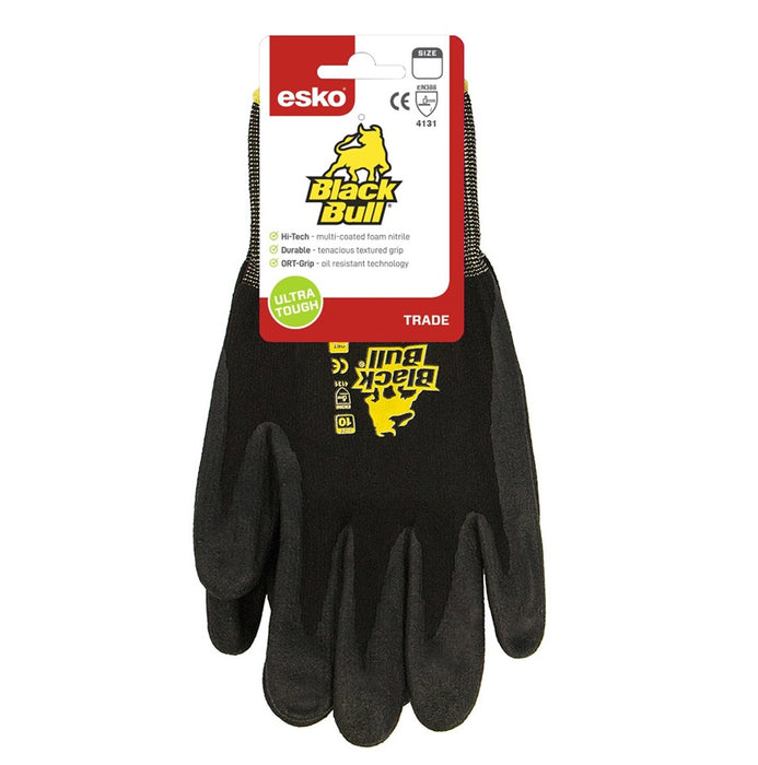 Black Bull Nitrile Glove Xlarge Size 10