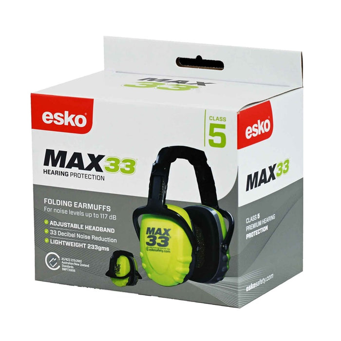 Max33 Earmuff Folding 33dB Class 5
