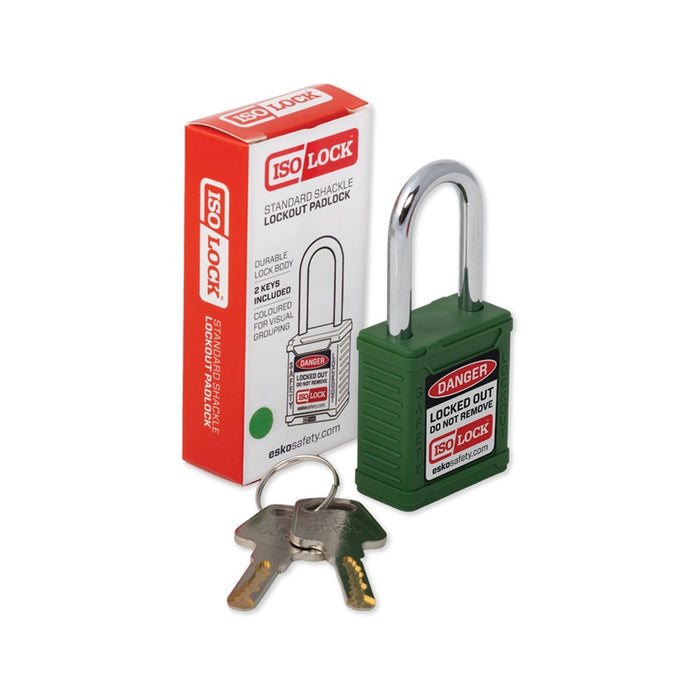Lockout Padlock Keyed Alike Green