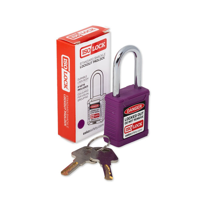 Lockout Padlock Keyed Alike Purple