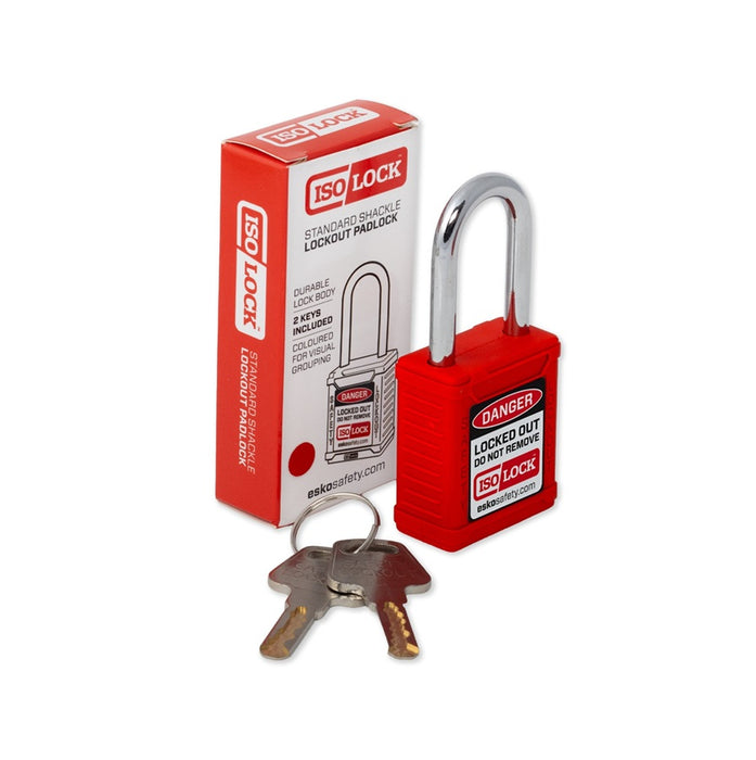 Lockout Padlock Keyed Alike Red