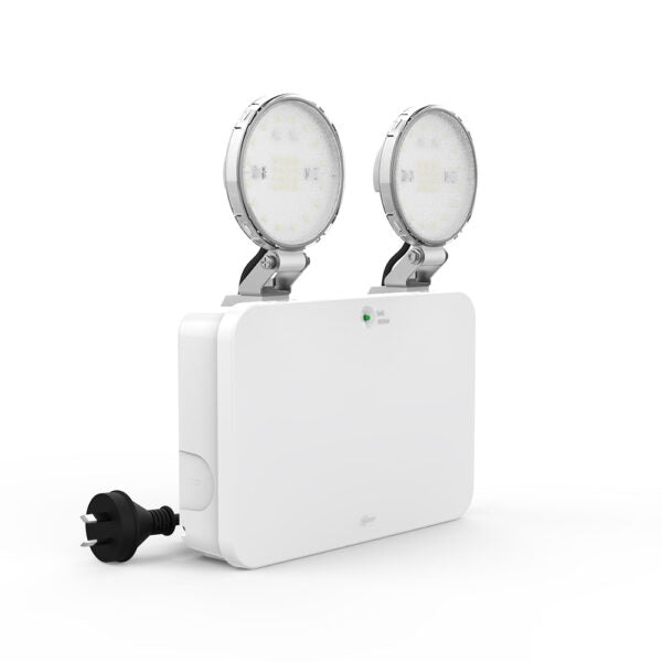 Twinspot Duo Core Emergency Light Weatherproof White